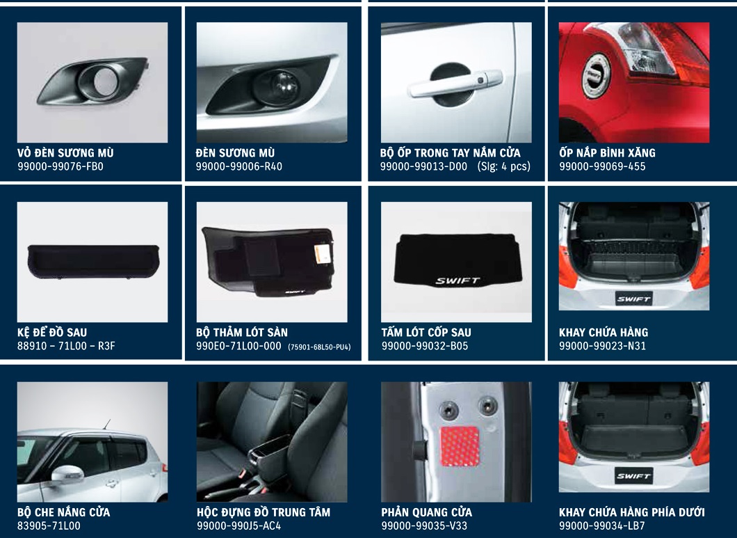 BỘ CHE NẮNG CỬA SUZUKI SWFIT